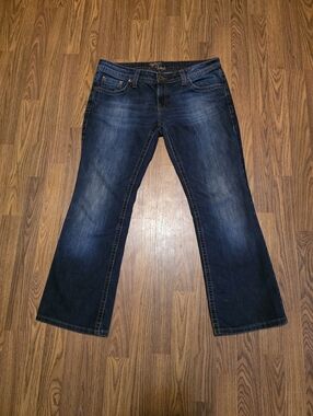Mavi Kay Jeans Womens Straight Leg Dark Wash Blue Denim 34x29 Made in Turkey F29